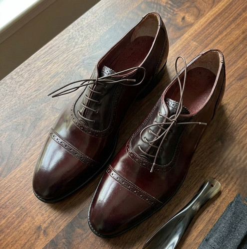 Handmade mens vintage burgundy - mens,