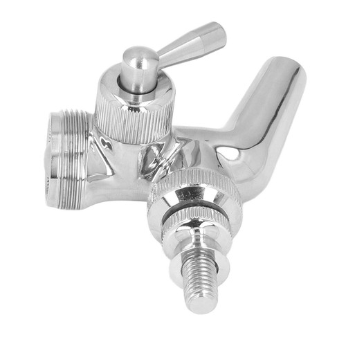 Stainless steel beer faucet - steel,