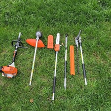 stihl KM100R professional combi set. strimmer,  hedgecutter, pole 