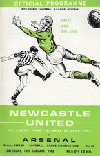 Newcastle United v Arsenal 1968/9 (18 Jan)