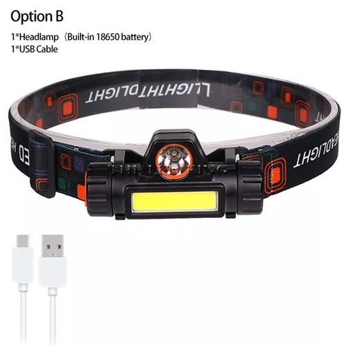 Waterproof cob headlamp night - waterproof,