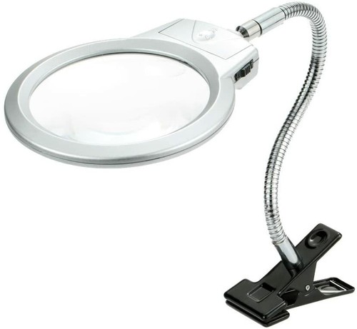 Led magnifying glass desk lamp - desk,