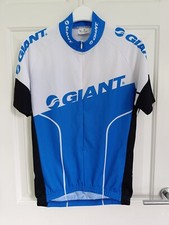 GIANT Lightweight Short Sleeve Cycling Jersey Top, Blue - Medium M