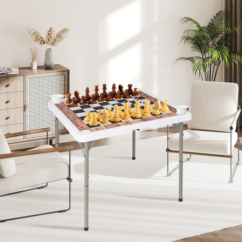 Square card table - table, w/removable