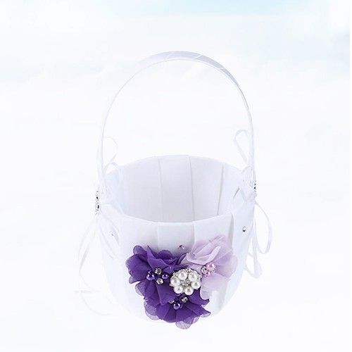 Bridesmaid flower basket girl - basket,