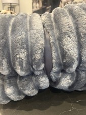 Charcoal Ribbed Throw Size 200