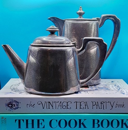 Antique elkington plate teapot - antique,