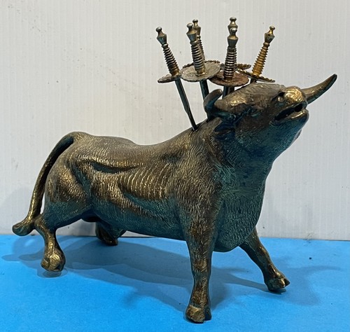 Toledo spain bull figurine - bull,
