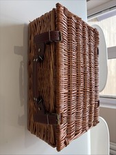Wicker Picnic Basket Food