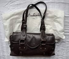 Modalu Women's Brown Leather Shoulder Bag With Dust Bag