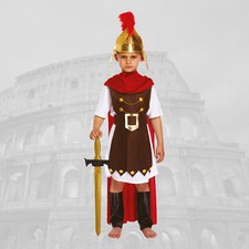 Kids ROMAN GENERAL FANCY DRESS COSTUME Book Week Day Boys Gladiator Soldier UK