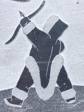Inuit Soapstone Art Plaque