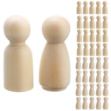 20pcs Wooden Peg Doll DIY