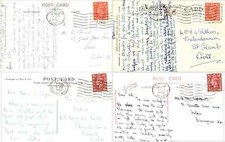 1950's KG VI Postcards Machine Postmarks Torquay Ventor Reading