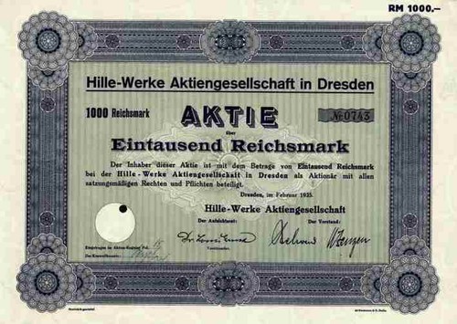 Hille werke 1935 dresden - werke,