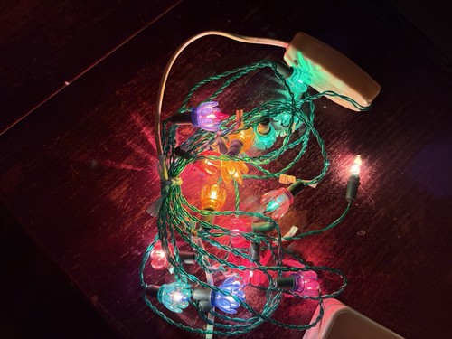 Vintage christmas fairy lights - fairy,