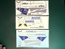 3x Pointerdog7 1/144 Airliner Decals Lot001