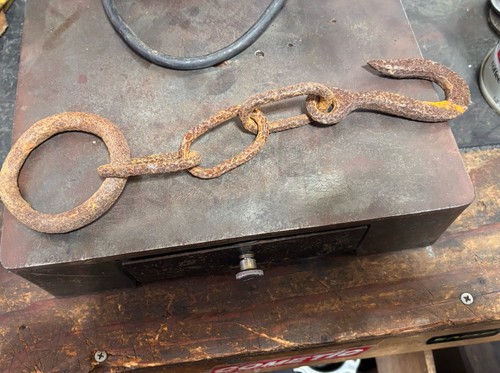 Antique old rusty - rusty, hook