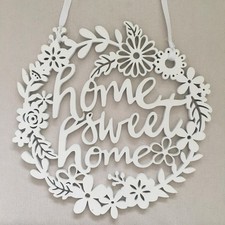 Gisela Graham "Home Sweet Home" Wooden Sign