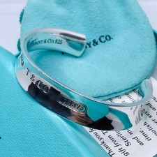 Tiffany & Co. 1837 Cuff Bangle Bracelet Sterling Silver 925 AG925 Unisex