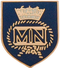Merchant Navy Crest Pin Badge