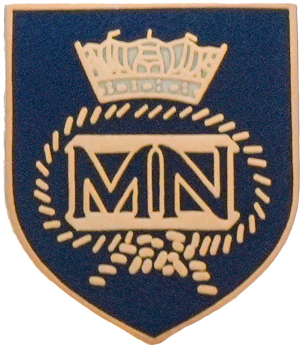 Merchant navy crest pin badge - merchant,