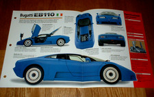 1993 BUGATTI EB110 SPEC SHEET