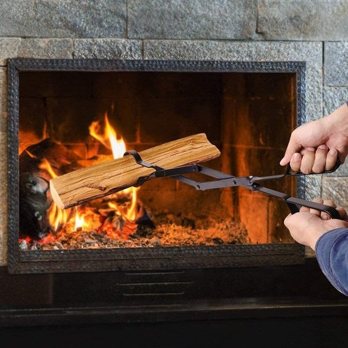 Iron fire tongs - fire,