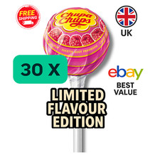 30x Chupa chups lollies RASPBERRY flavour standard⏳LIMITED FLAVOUR EDITION ⏳
