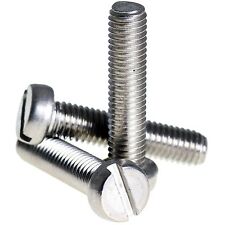 M3.5 M4 M5 M6 A2 Stainless Steel Slotted Cheese Head Machine Screws DIN 84