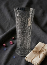 Tall crackle textured - tall, glass