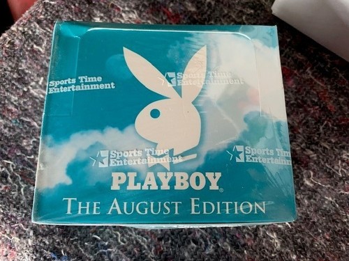 Playboy august trading cards - trading,