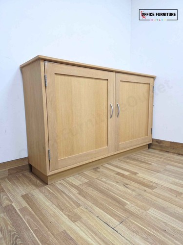 Natural wood credenza storage - wood,