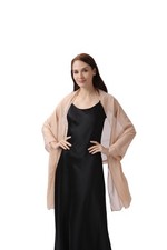 Central Chic Large Pashmina Shawl Stole Scarf Silky Shimmer Evening Formal