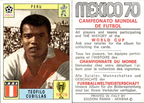1970 panini mexico peru - panini,