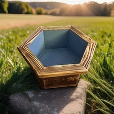 Large | Solid Wood | Hexagon |