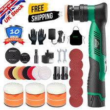 Cordless Car Polisher Buffer Mini Polishing Machine Orbital Rotary 2 12V Battery