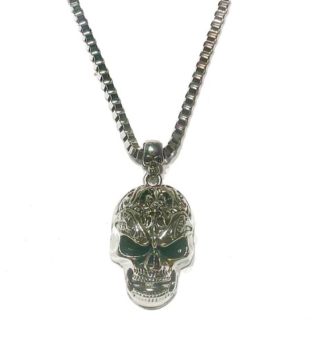 Large skull pendant bikers - 4d,