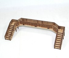 Model Railway Foot Bridge Triple Track 00 Gauge  MDF Assembled 1:76 scale