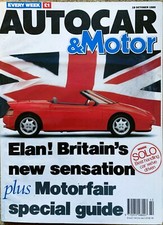 AUTOCAR MAGAZINE 18-OCT-89 -