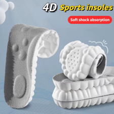 4D Sports Massage Insoles Soft Orthopedic Shoe Pads Running Football Unisex UK