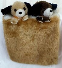 Vintage Toyland Israel Plush Puppy Dogs Water Bottle Cushion Cover Nursery Decor