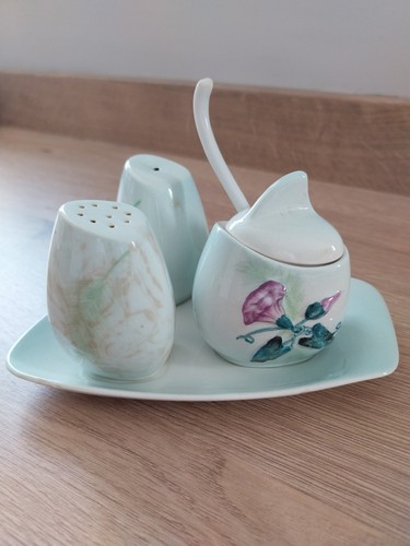 Carlton ware handpainted cruet - carlton,