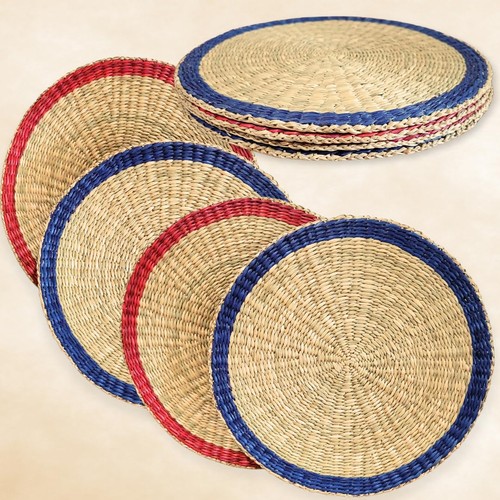 Woven wicker placemats - placemats, and