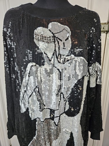 Frank usher vintage 80s sequin - frank,
