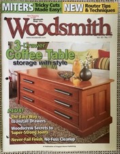 Woodsmith Magazine V 30 # 177 June July 2008 3 Drawer Coffee Table Storage Style
