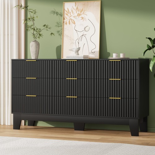 Fluted dresser for bedroom - fluted,