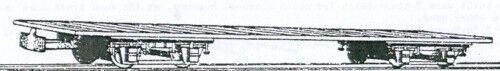 Bogie coach chassis - coach, (oo9