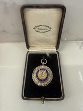 Silver hallmarked medal fob - silver,