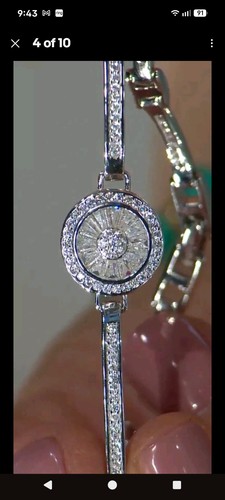 Diamonique silver bracelet - diamonique,